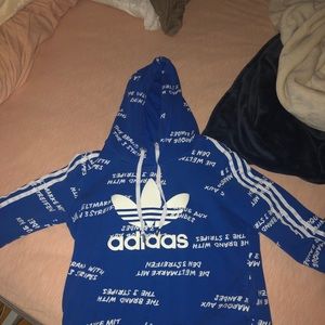 Blue adidas sweatshirt